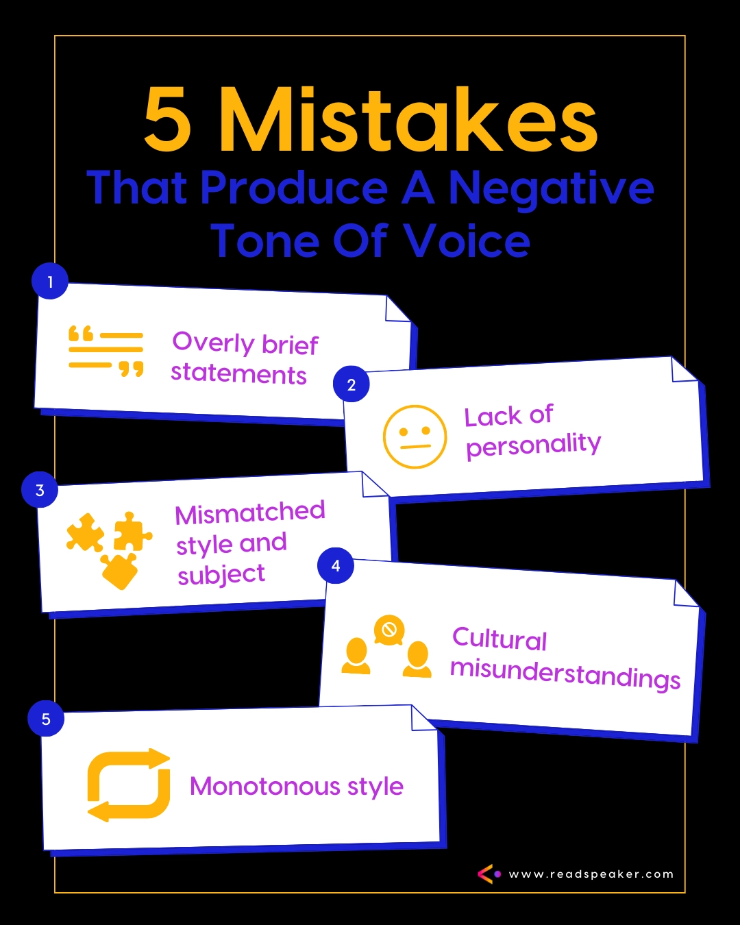 Examples of Negative Tone of Voice: 5 Errors That Can Hurt Your Brand